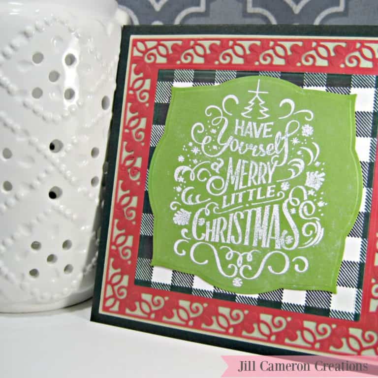 A Spellbinders Merry Little Christmas Card