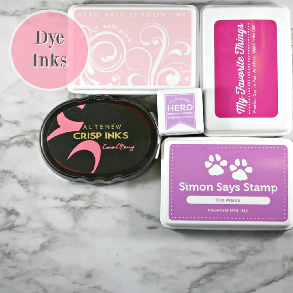 Understanding the six commonly used inks in stamping Dye Inks