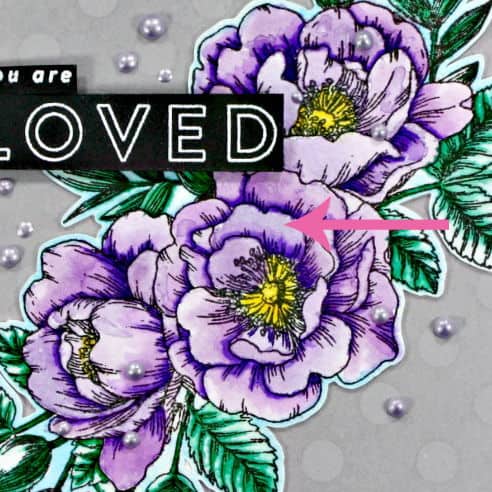 Watercolor Flowers with Zig Real Brush Markers highlight