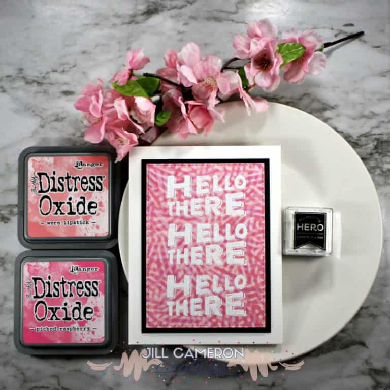 How-to Twisted Stencil Background Card Main