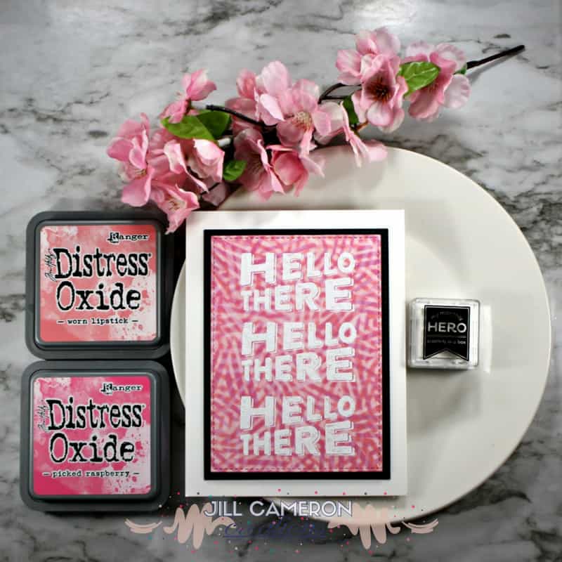 How-to Twisted Stencil Background Card Main
