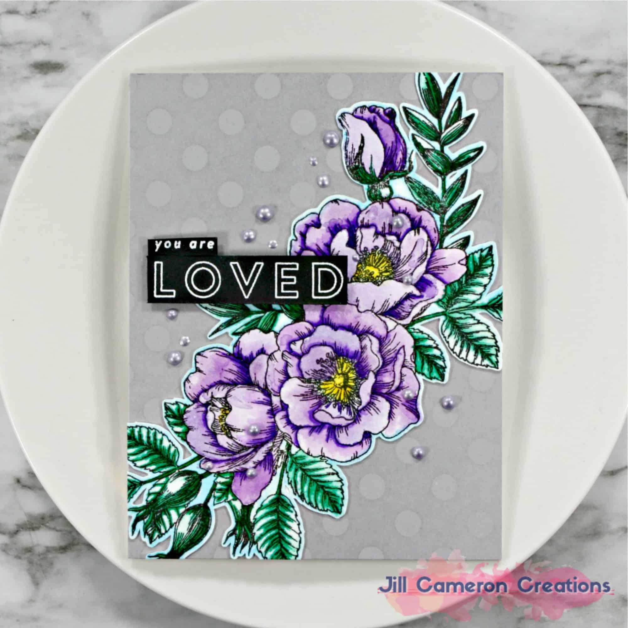 Watercolor Flowers with Zig Real Brush Markers