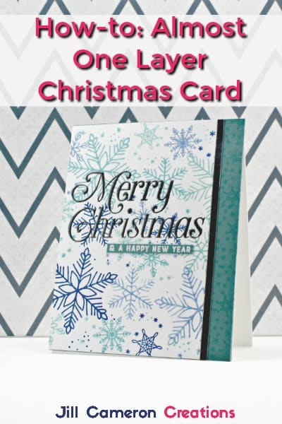 How-to: Almost One Layer Christmas Card