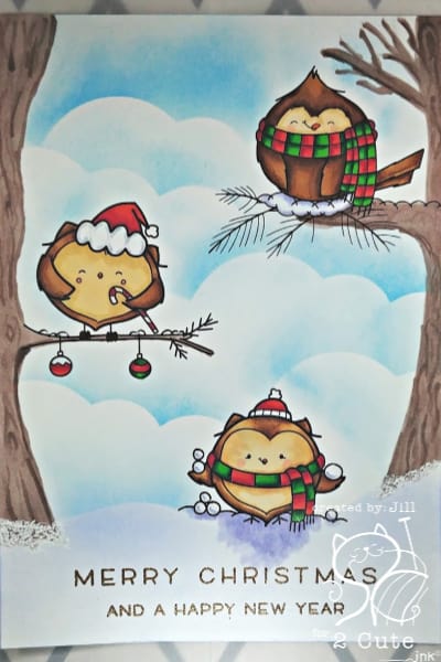 How-to Use Multiple Digi Stamps on a One Layer Card