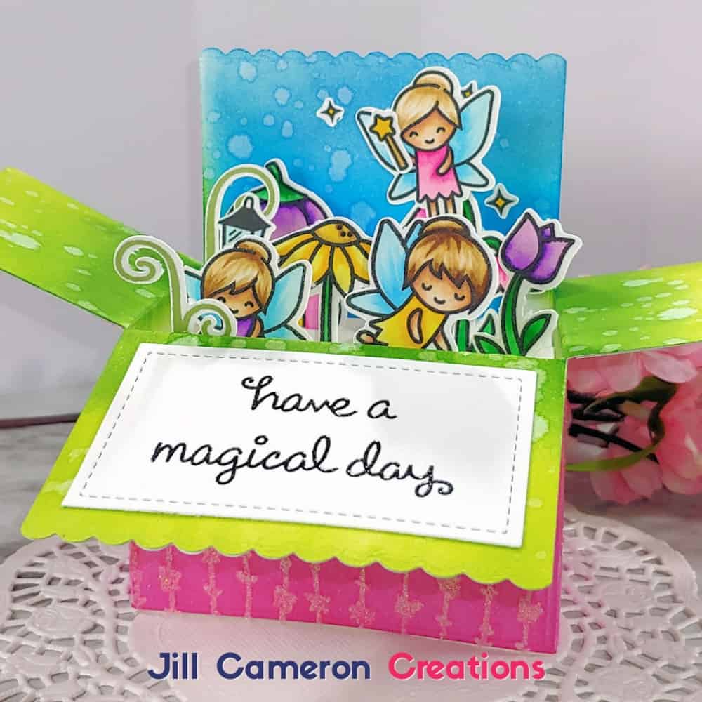 Scalloped Pop-up Box Card Magical Day