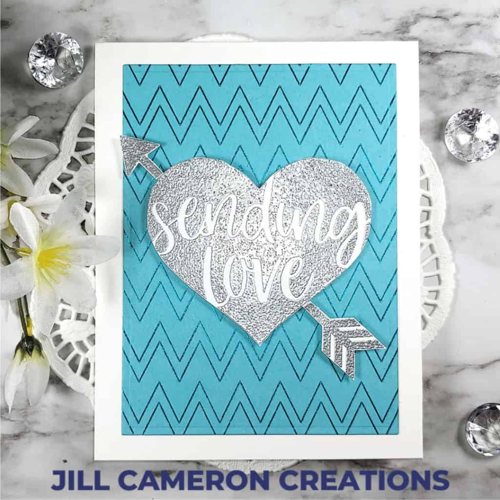 Chevron Foil Quill Design
