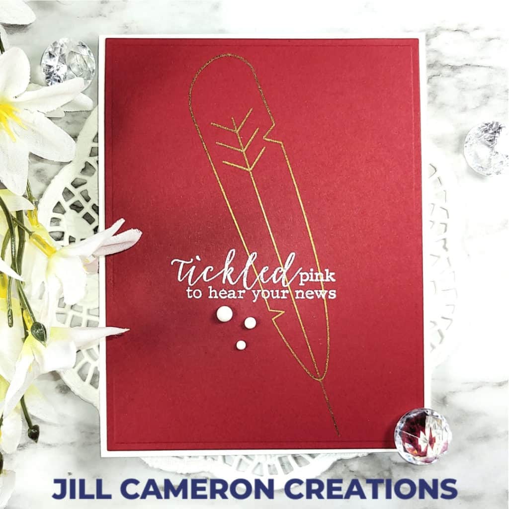 Feather Foil Quill Design