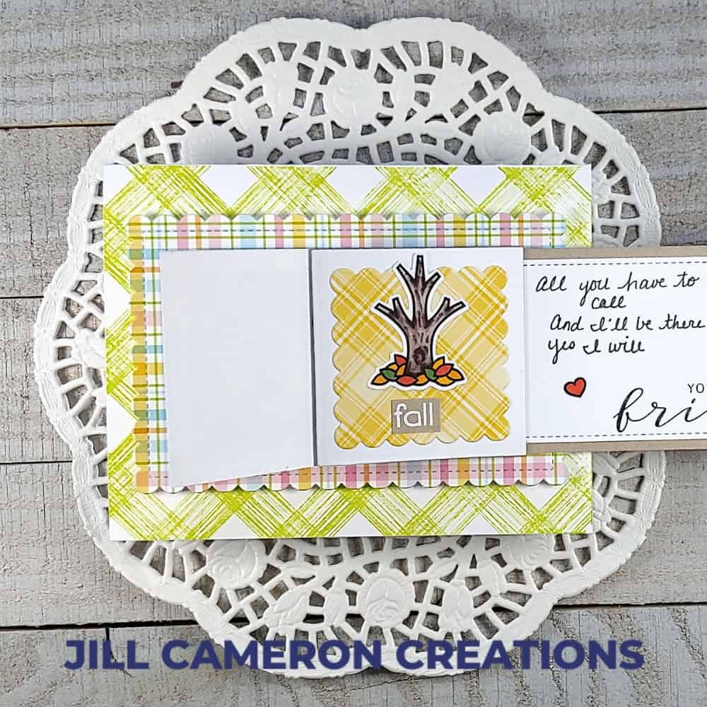 flip card inspired by a song fall