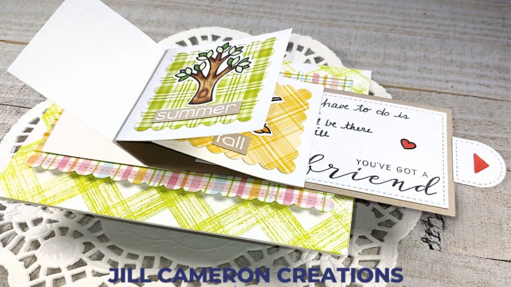 flip card inspired by a song open flip