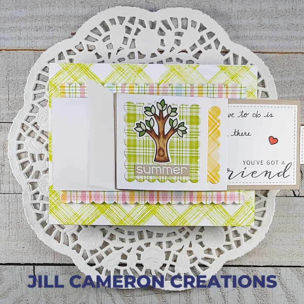 flip card inspired by a song summer