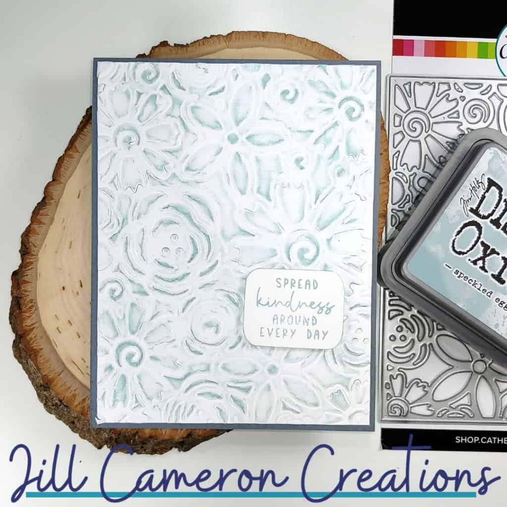 Five Backgrounds One Background Die-Cut Plate Catherine Pooler Flower Burst Cover Plate