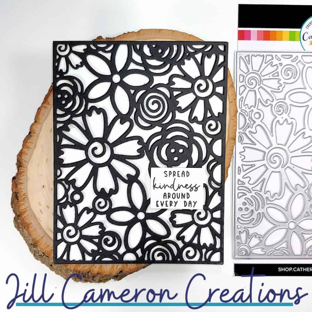 Five Backgrounds One Background Die-Cut Plate Catherine Pooler Flower Burst Cover Plate