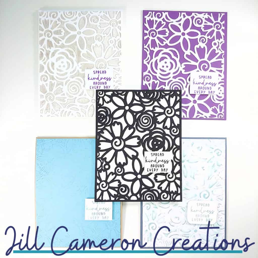 Five Backgrounds One Background Die-Cut Plate Catherine Pooler Flower Burst Cover Plate
