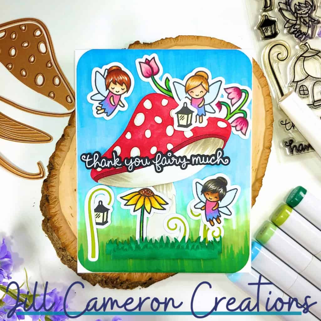Mixing Different Brands to Create a Card Lawn Fawn and Spellbinders