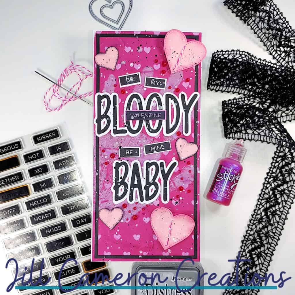 Song Inspired Card Bloody Valentine by MGK