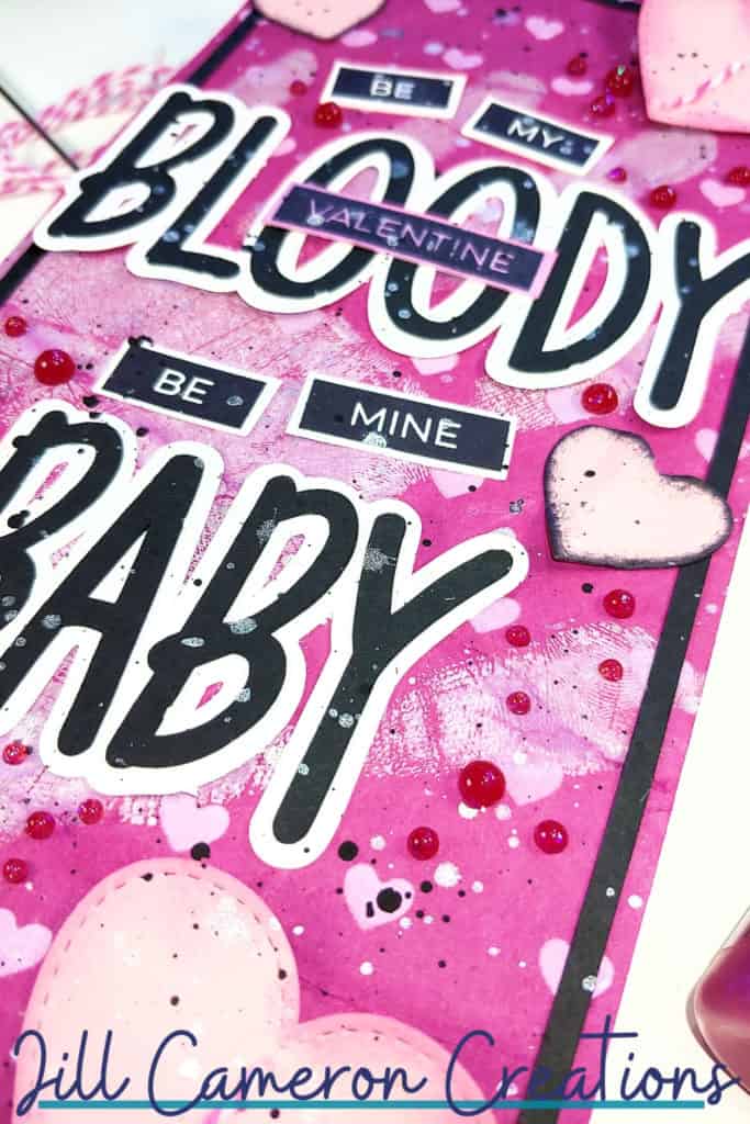 Song Inspired Card Bloody Valentine by MGK