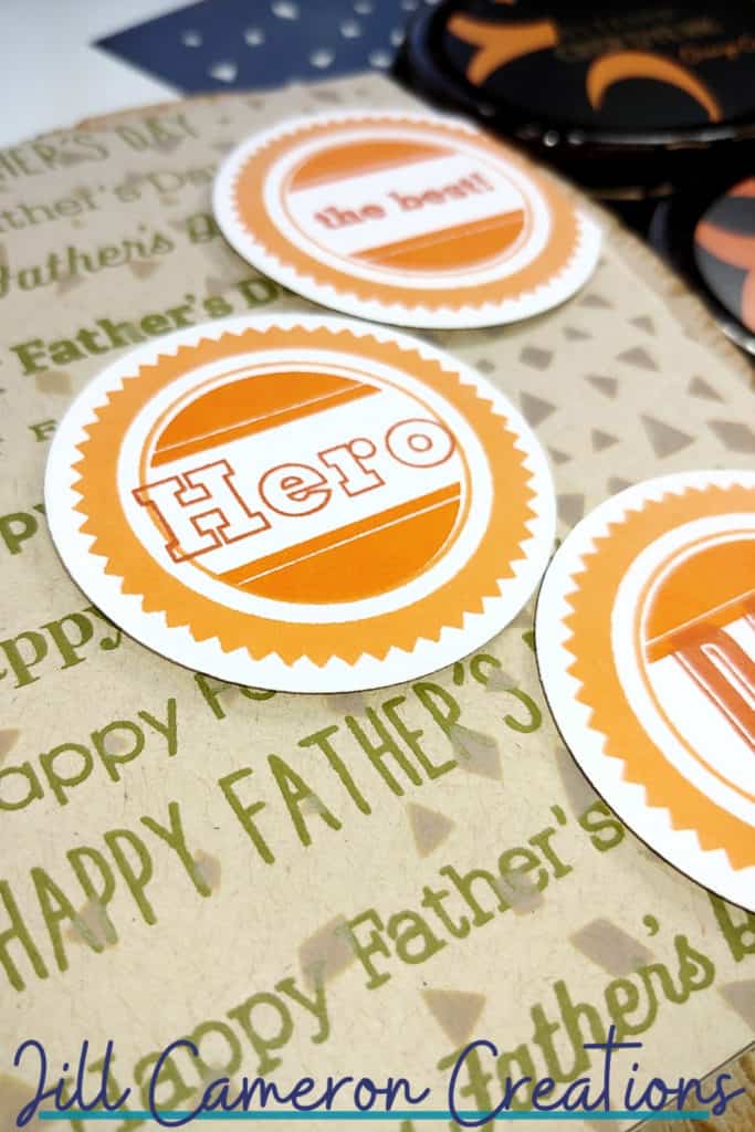 The Best Hero Father's Day Card using papertrey ink stamps