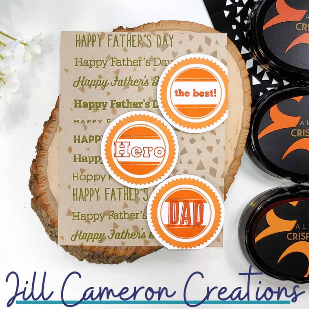 The Best Hero Father's Day Card using papertrey ink stamps