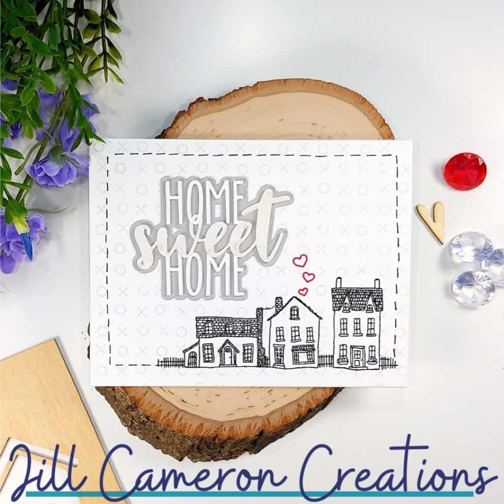 song inspired card home sweet home by motley using concord & 9th stamps