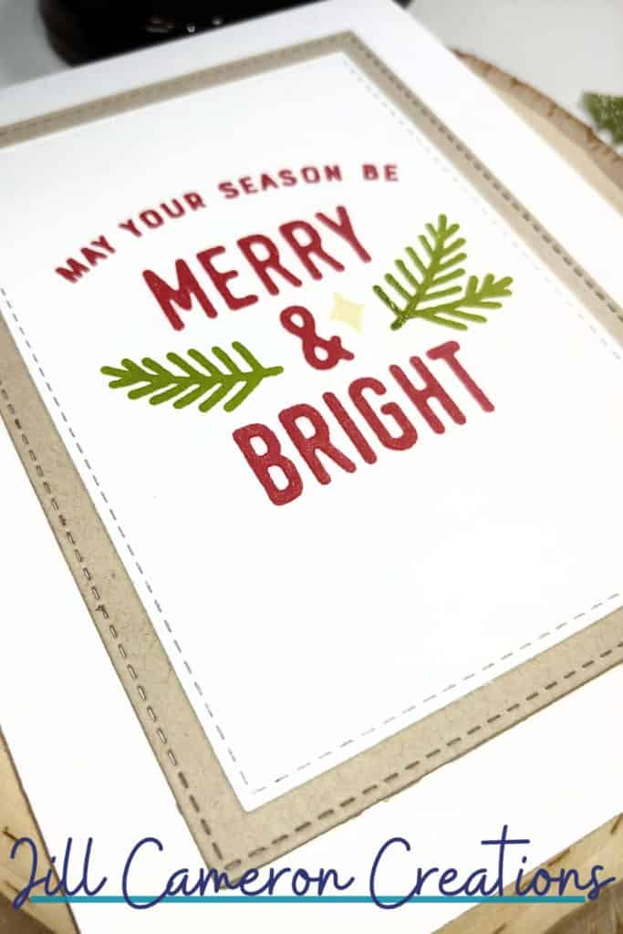 5 clean and simple christmas cards using minimal supplies Concord & 9th