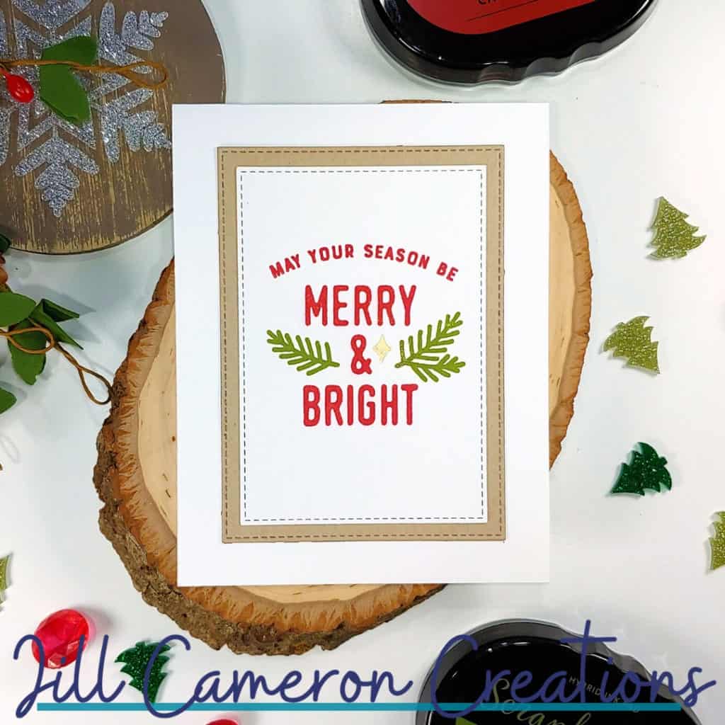 5 clean and simple christmas cards using minimal supplies Concord & 9th