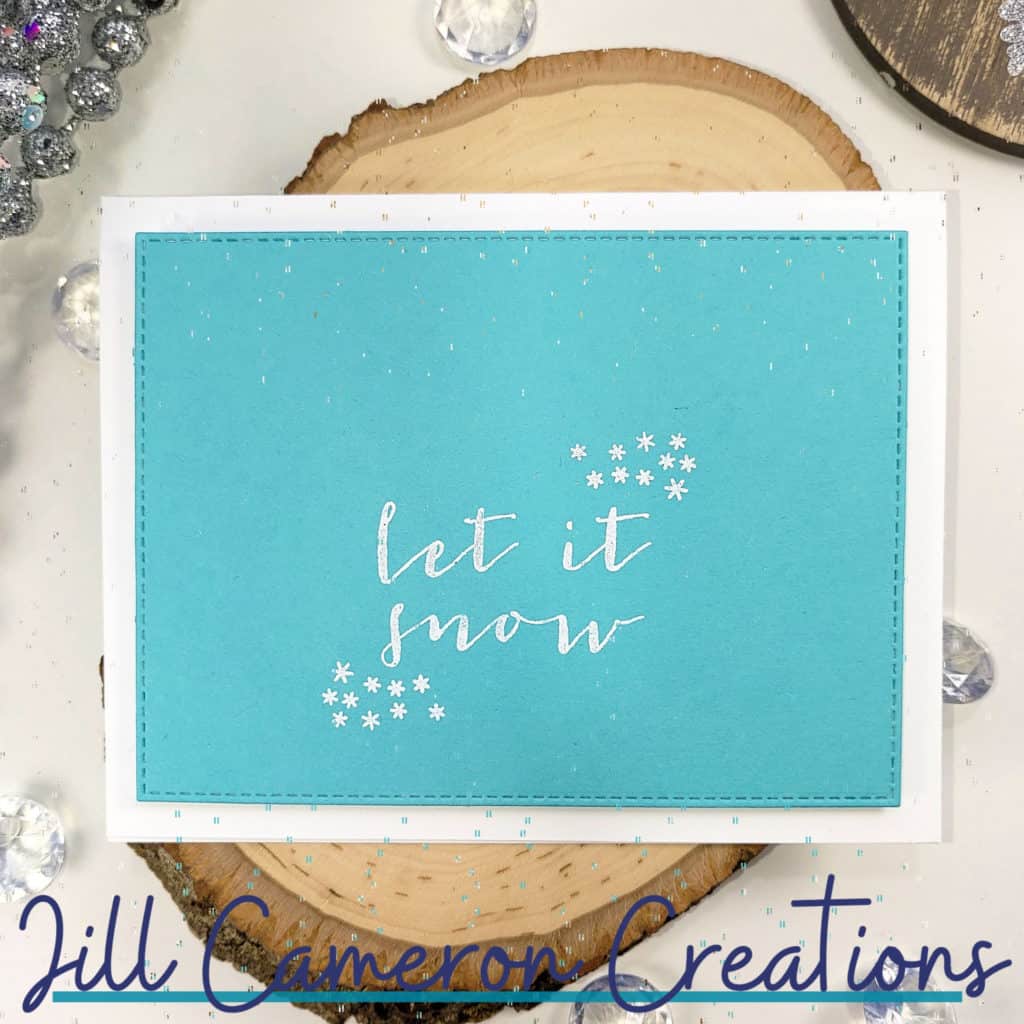 Snowflake christmas cards with concord & 9th snowflake turnabout and snow flurry