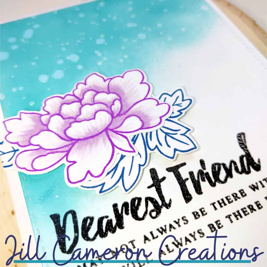 ink blending lesson altenew peony scrolls