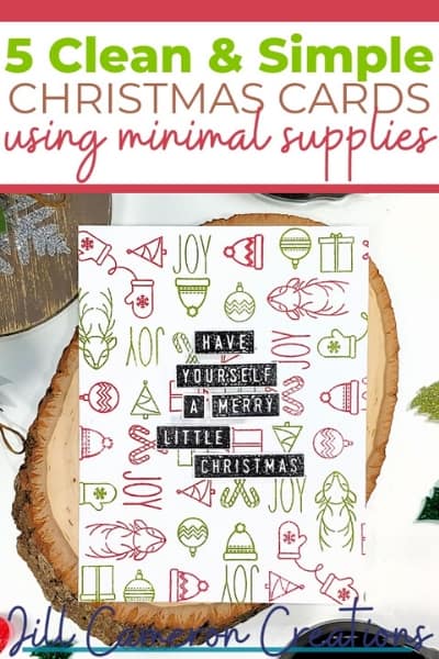 5 clean and simple christmas cards using minimal supplies Concord & 9th