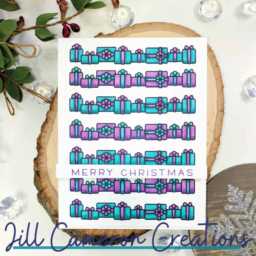 simple border christmas cards with lawn fawn simply celebration winter
