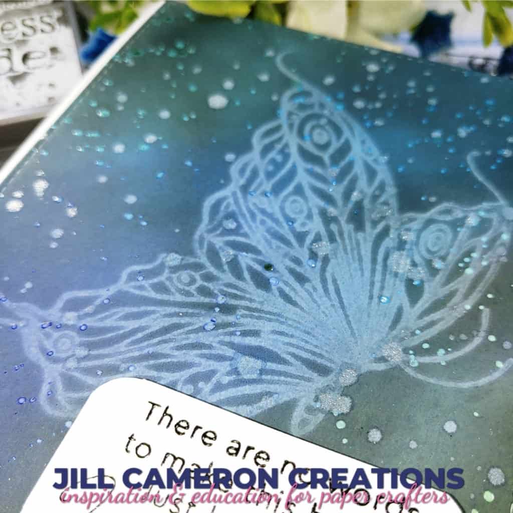 Stamping with Water and Distress Oxide Inks