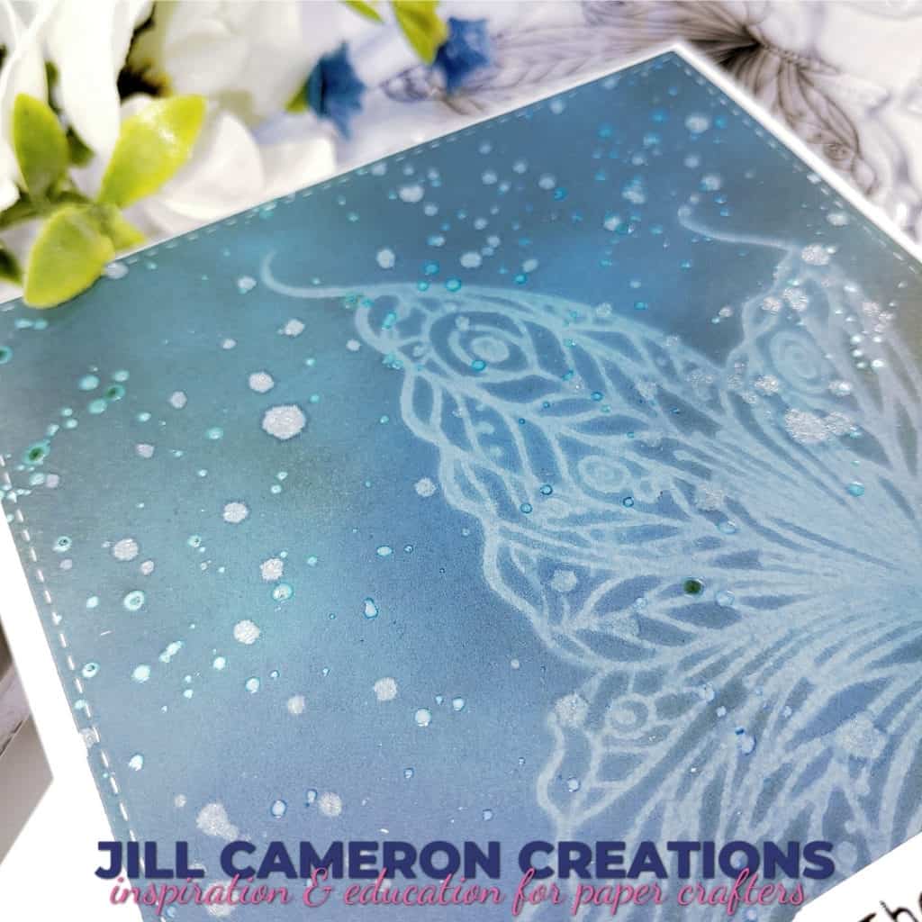 Stamping with Water and Distress Oxide Inks