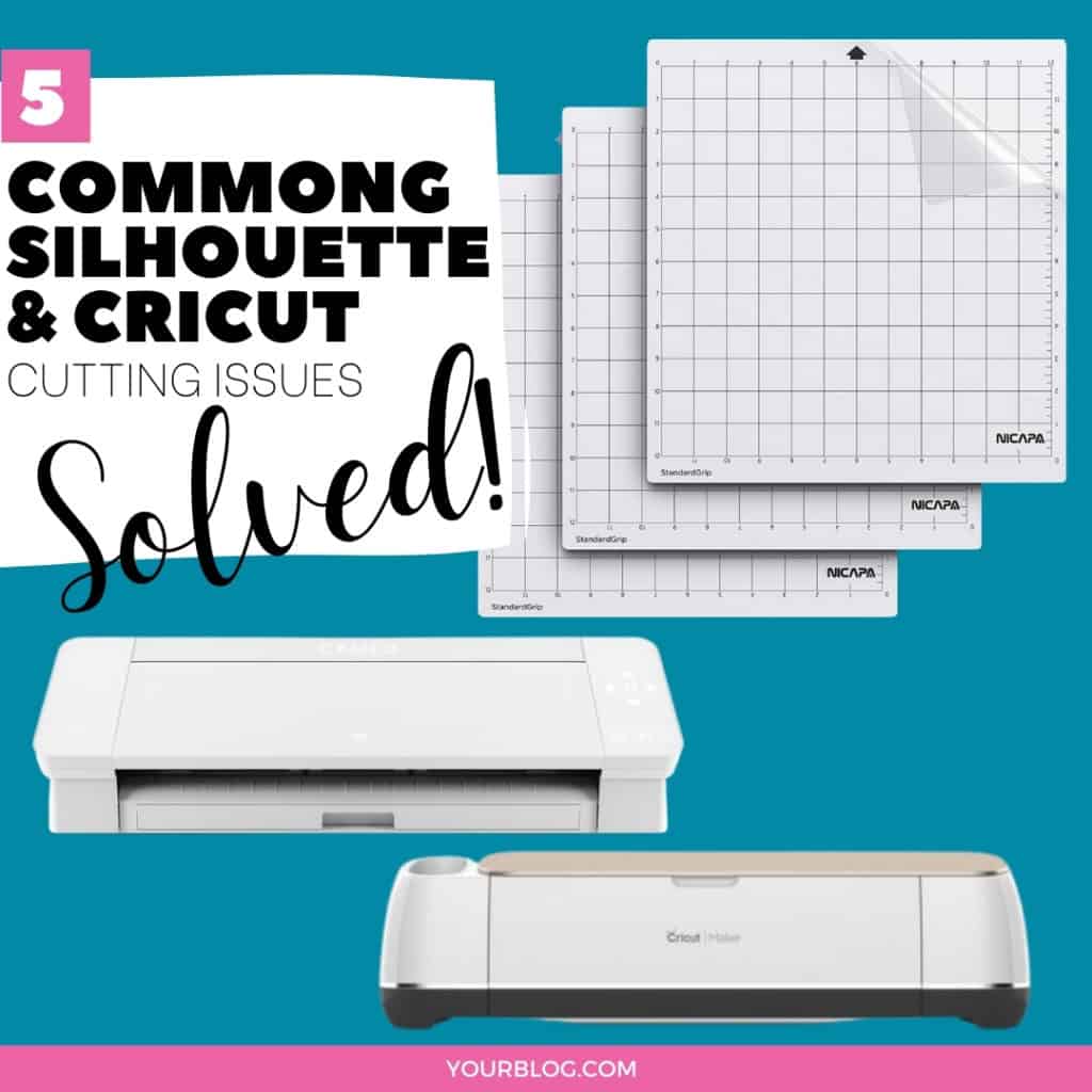5 common silhouette and cricut cutting problems solved