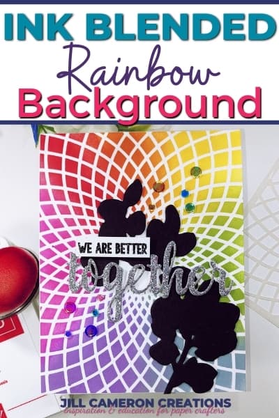 Ink Blending Stencil Background