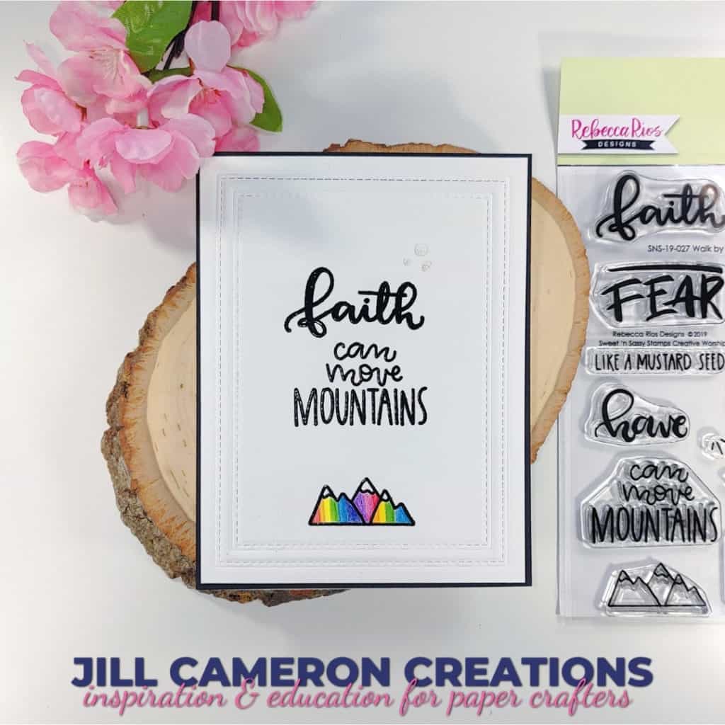 Dry Embossing with Folders and Dies card 1