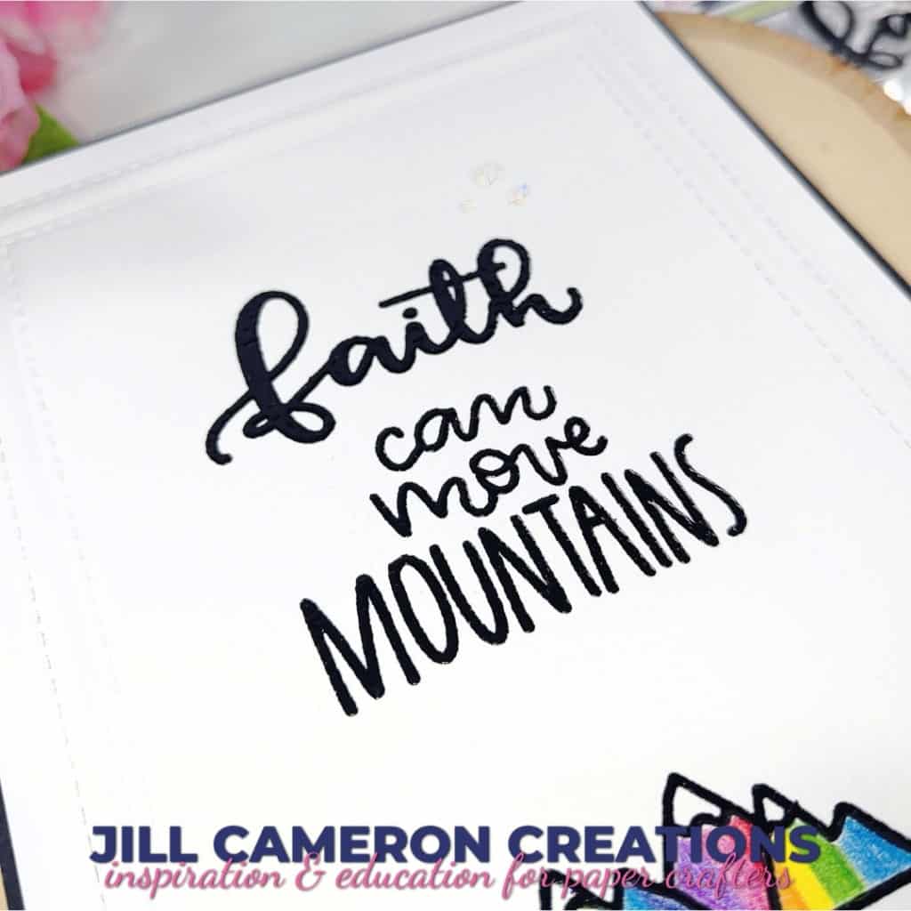 Dry Embossing with Folders and Dies card 1