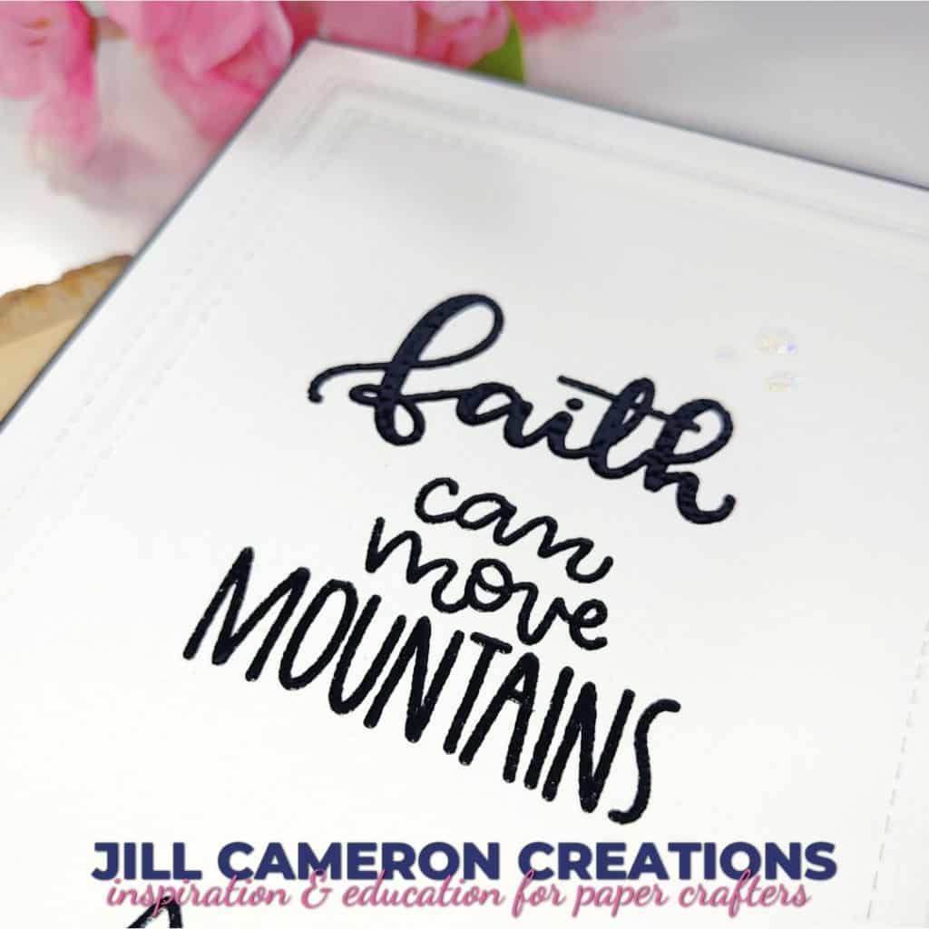 Dry Embossing with Folders and Dies card 1