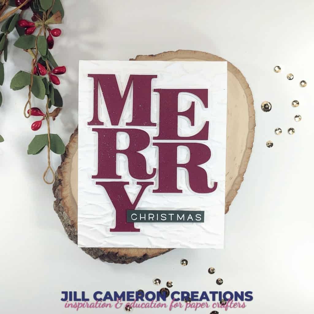 Merry SVG for Christmas Cards