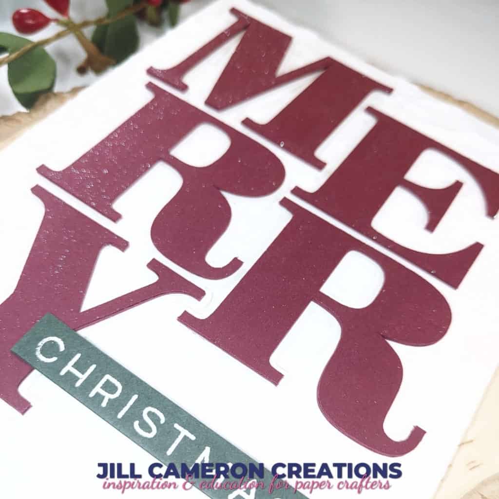 Merry SVG for Christmas Cards