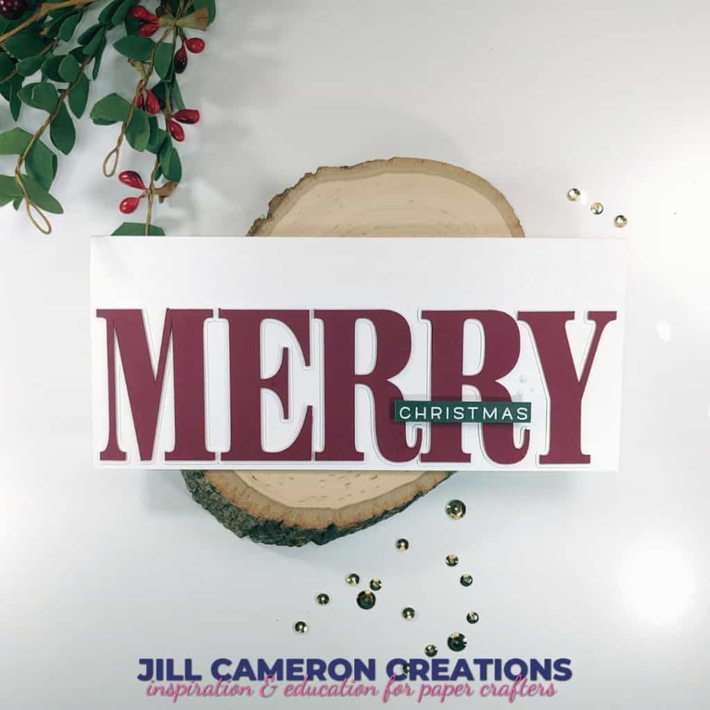 Merry SVG for Christmas Cards