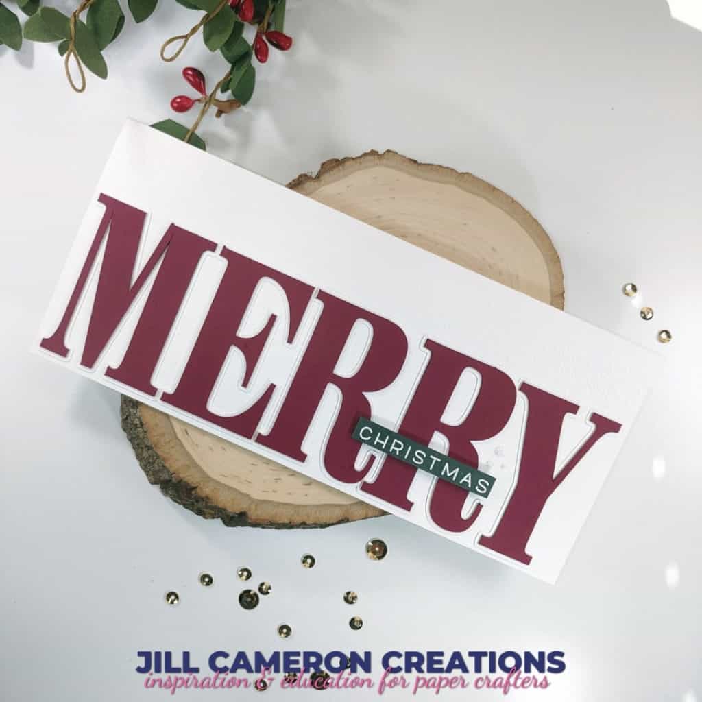 Merry SVG for Christmas Cards
