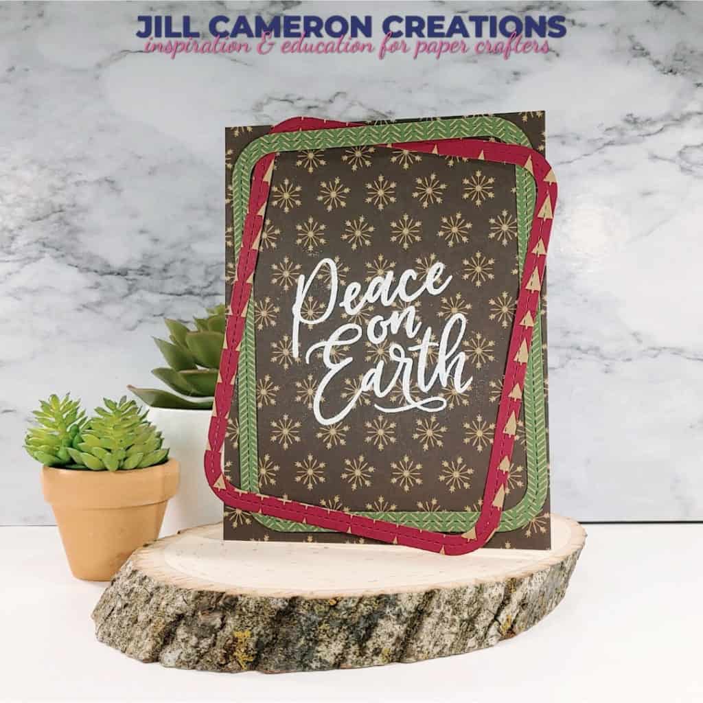 Patterned Paper Christmas Cards Cover