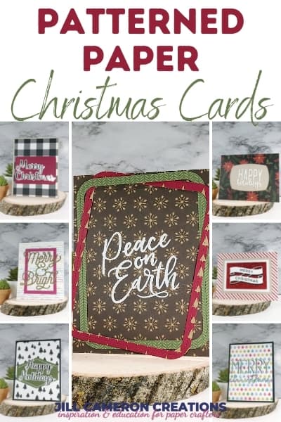 Patterned Paper Christmas Cards Cover