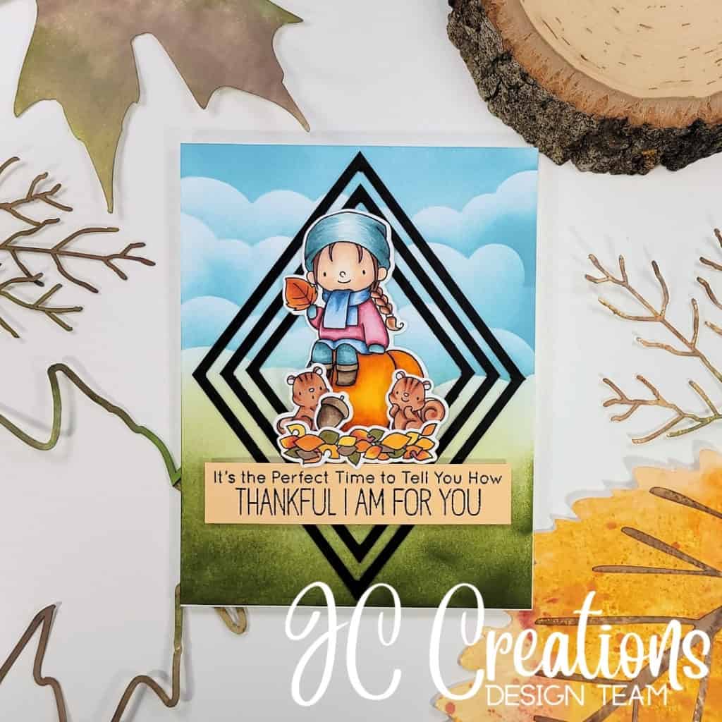 Nested Diamonds Fall Card