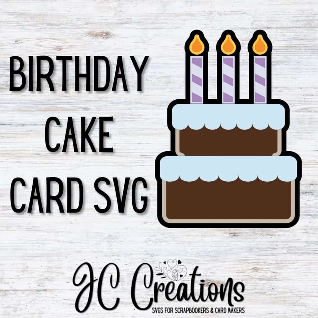 Birthday Cake Card SVG