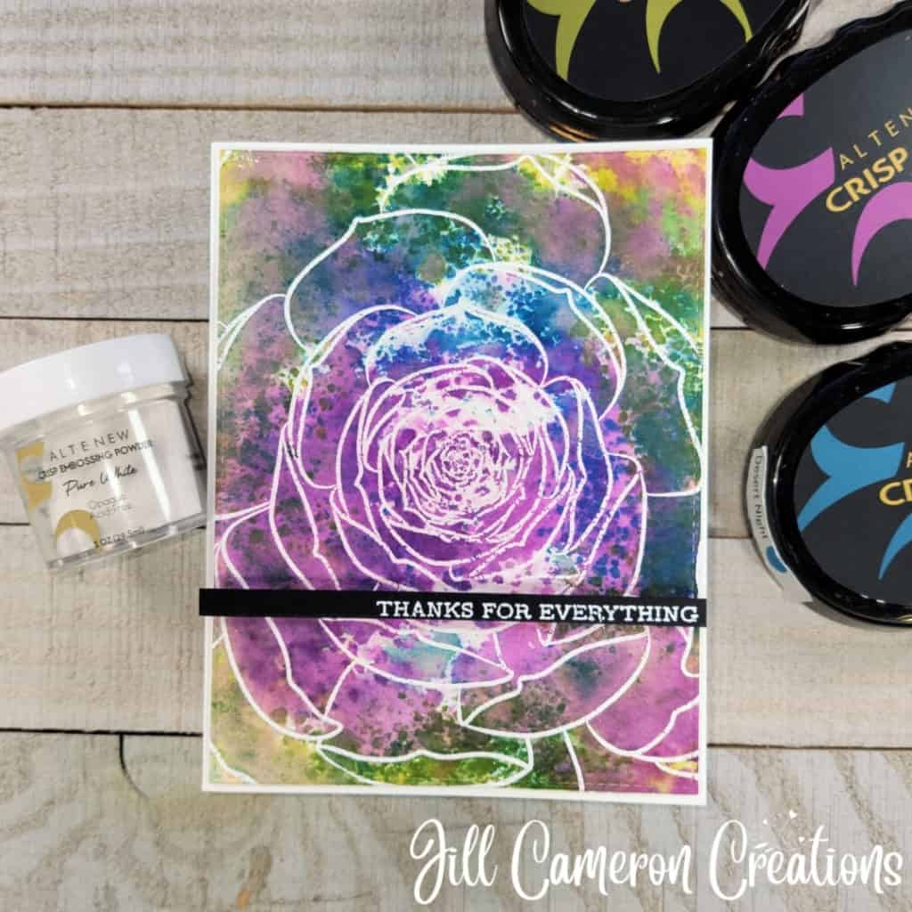 Faux Watercolor Smooshing