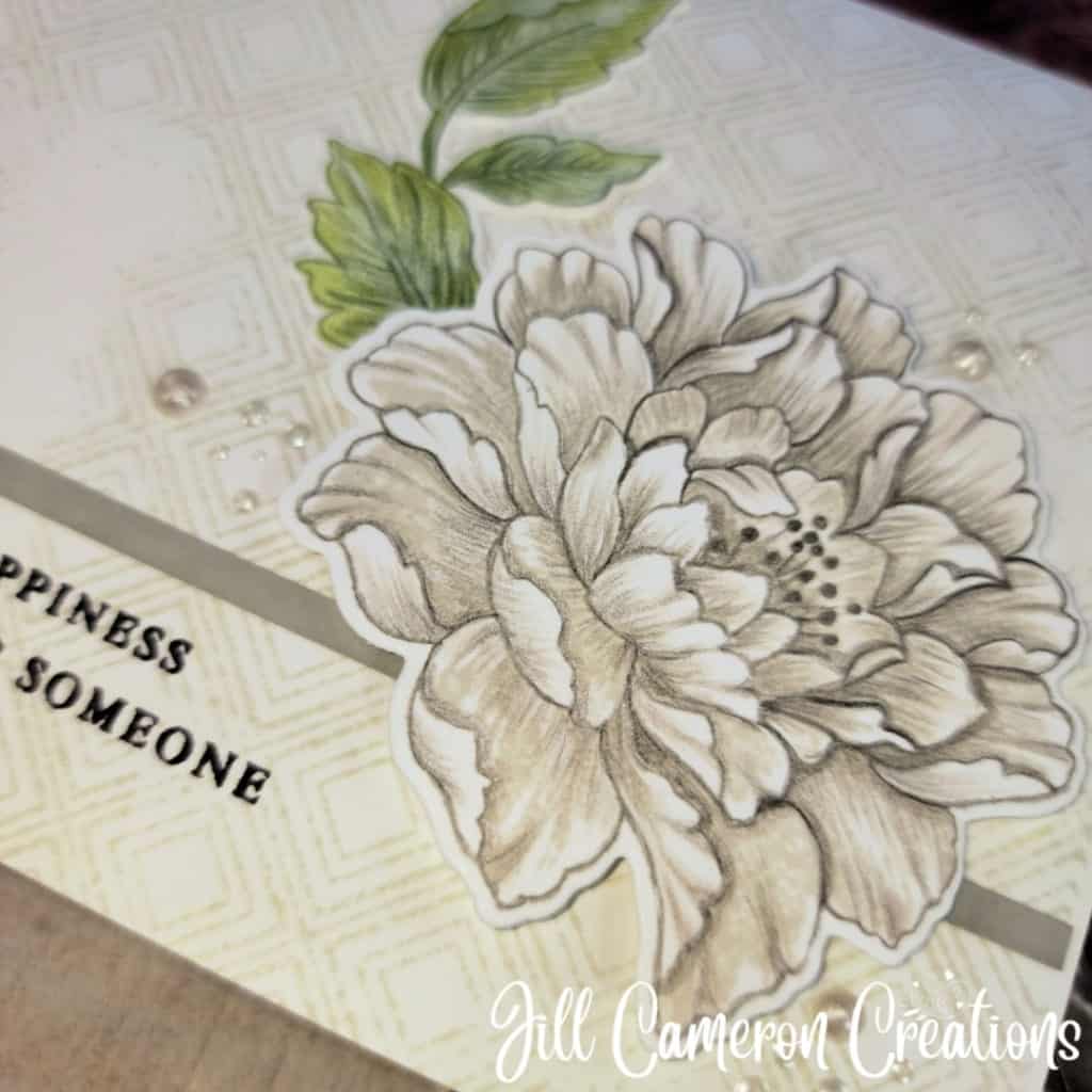 Faux Hand Drawn Flower