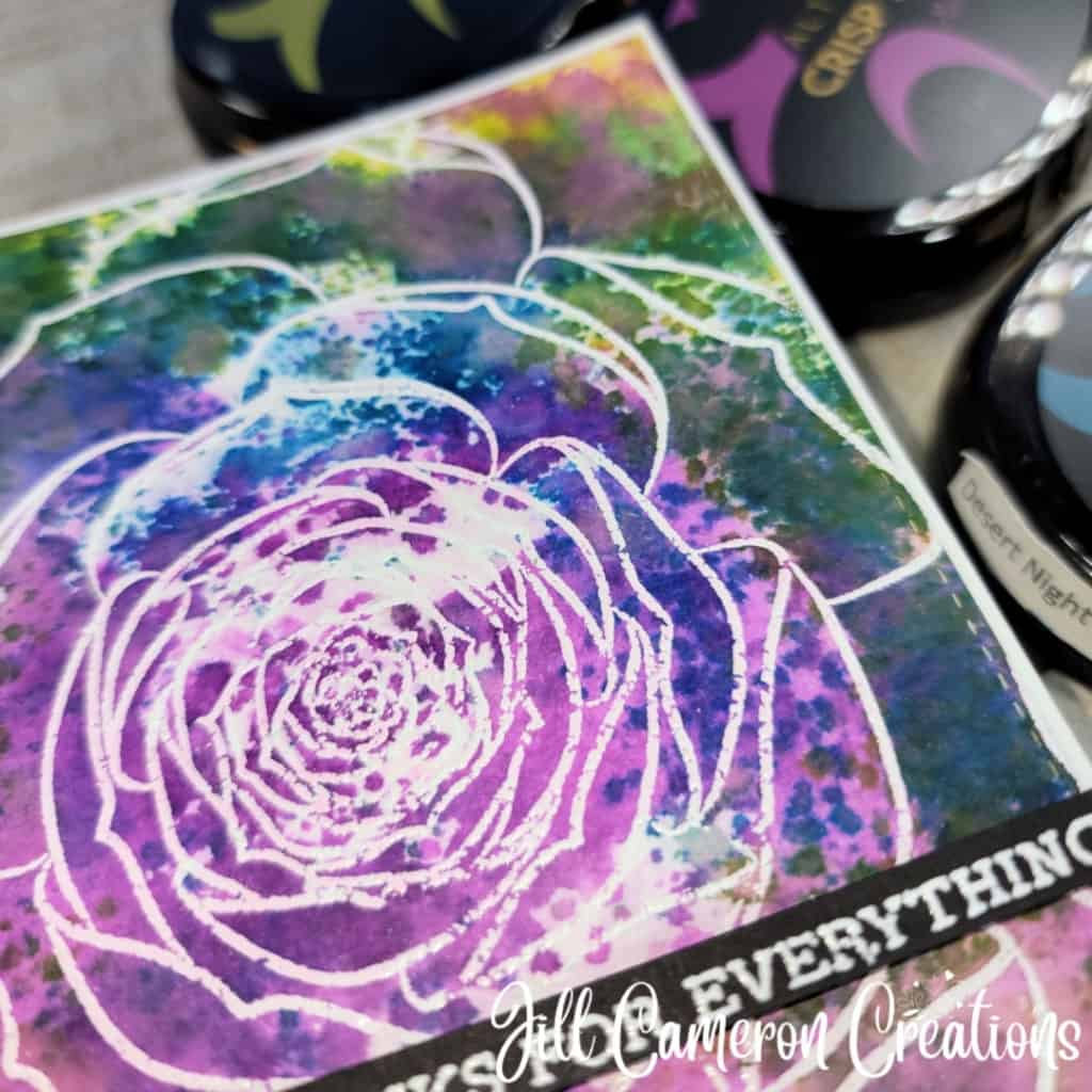 Faux Watercolor Smooshing