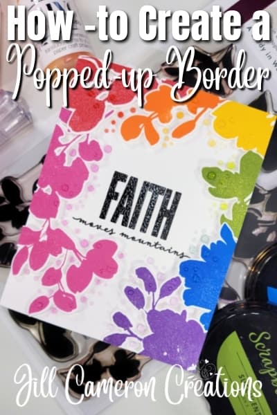How to create a popped up border cover