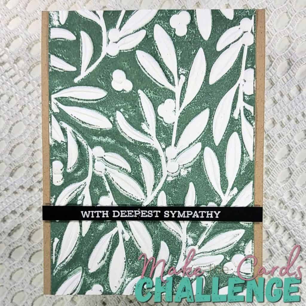 Use an embossing folder as a background stamp