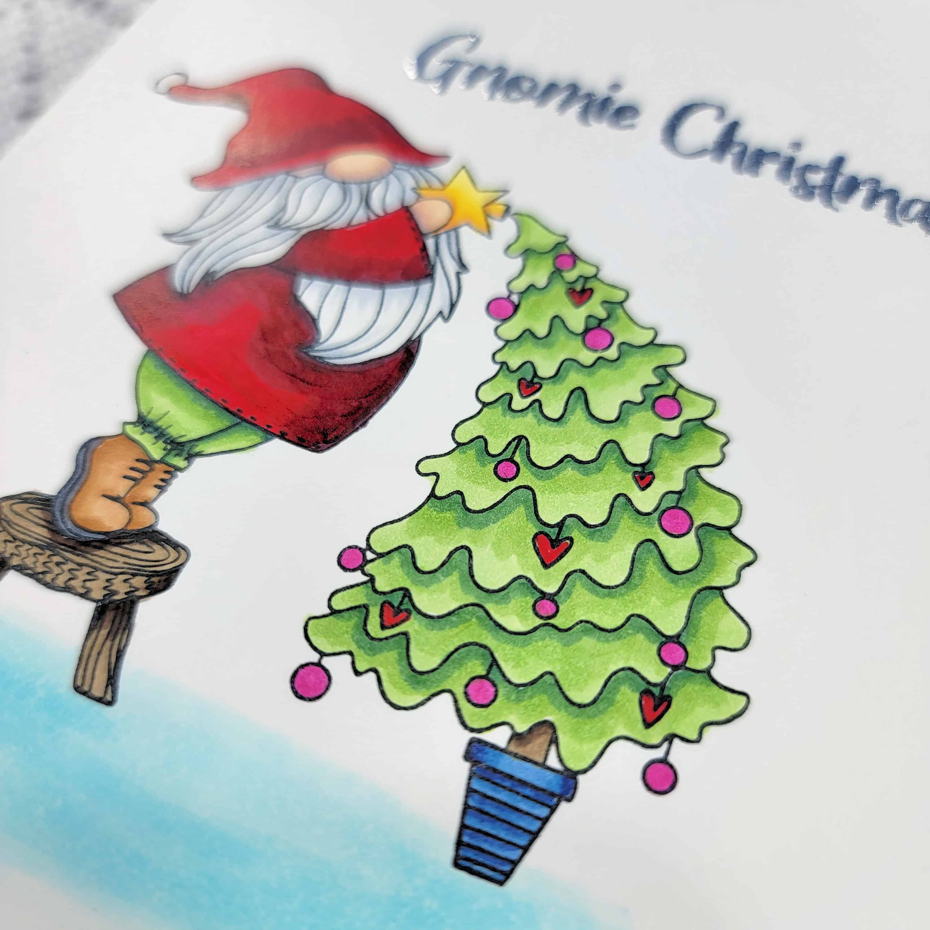 Gnomie Christmas Copic Coloring
